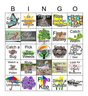 SPRING Bingo Card