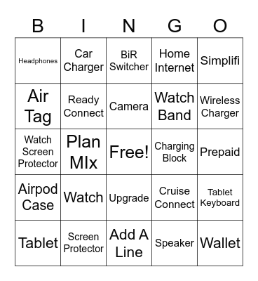 Sales Conversion Bingo Card