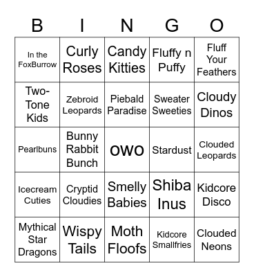 Easter CL Bingo Card