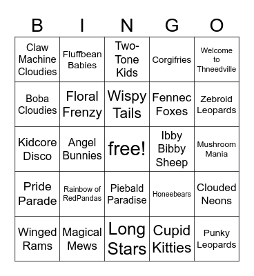 Easter CL Bingo Card