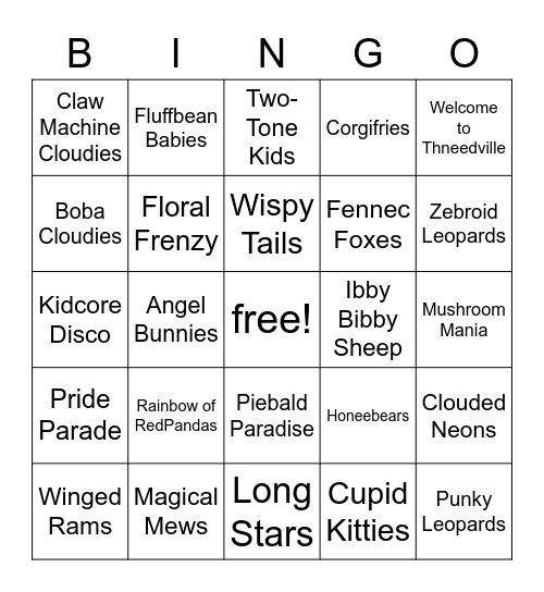 Easter CL Bingo Card