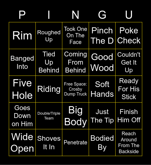 Pennuendo Bingo Card
