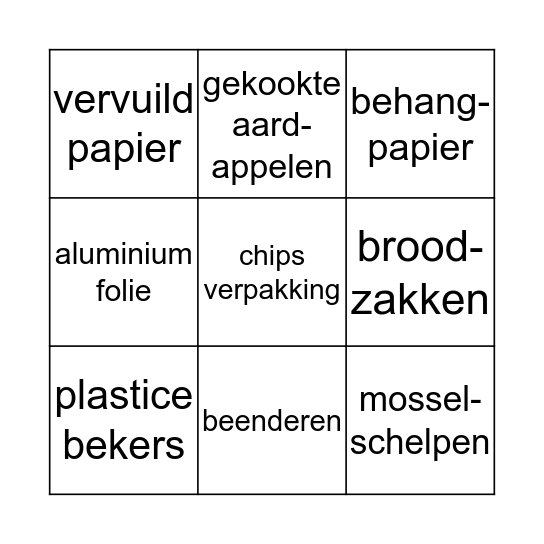 RESTAFVAL Bingo Card