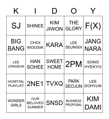 BINGO bersama JANE Bingo Card