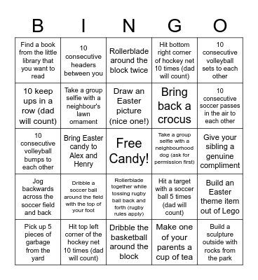 Easter Bingo! Bingo Card