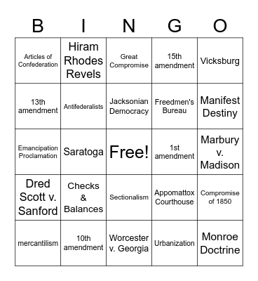 Saturday STAAR Review 2023 Bingo Card