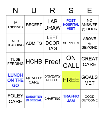 LIFE SAVERS Bingo Card