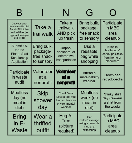 Blue Crew Bingo! Bingo Card