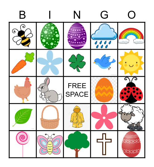 Easter Bingo Card