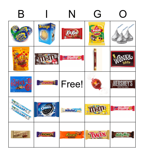 NZ Chocolate Bingo! Bingo Card