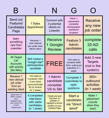 BSM Bingo! Bingo Card