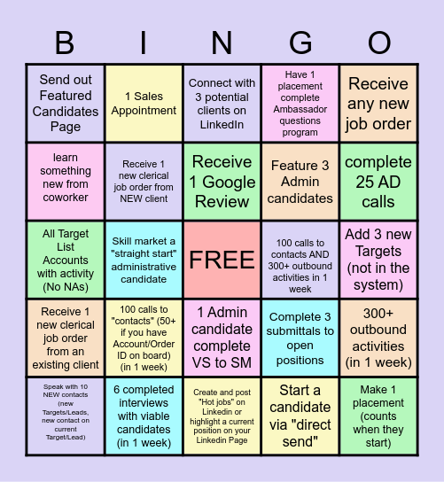 BSM Bingo! Bingo Card