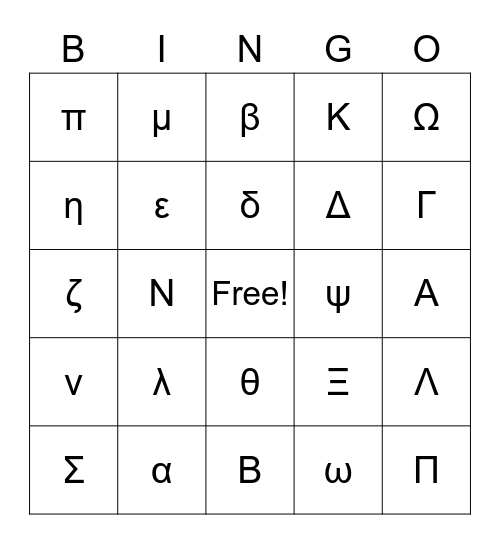 Yae Miko Travels Greece Bingo Card