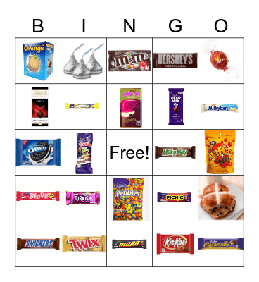 NZ Chocolate Bingo! Bingo Card