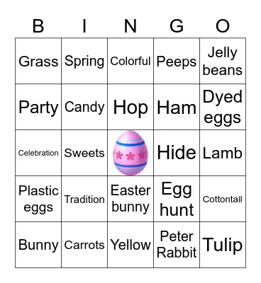 EASTER BINGO Card