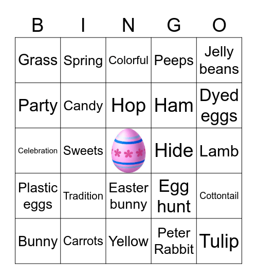 EASTER BINGO Card