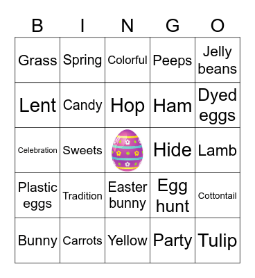 EASTER BINGO Card