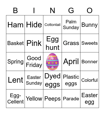 EASTER BINGO Card