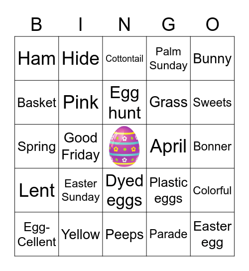 EASTER BINGO Card