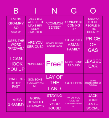 EASTER IS FUN! Bingo Card