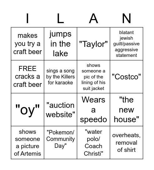 Bachelor Bingo! Bingo Card