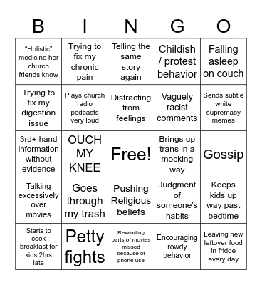C BINGO Card