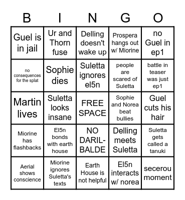 G-Witch ep 13-15 bingo Card