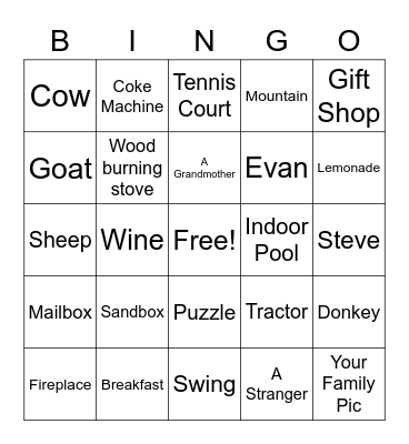 WED-MITZVAH BINGO Card