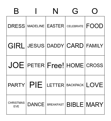 Bingo Card