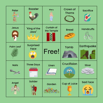 Easter Story Bingo Card