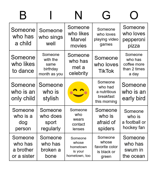 Are you someone? Bingo Card