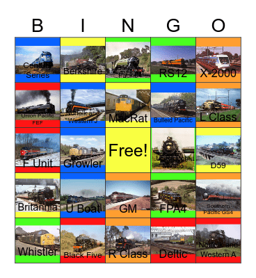 Best of the 1980’s and 1990’s Bingo Card