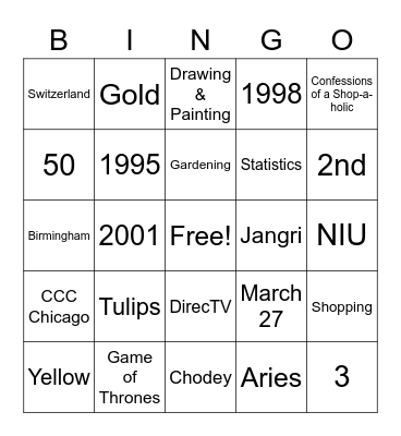 Happy Birthday Prasanna! Bingo Card