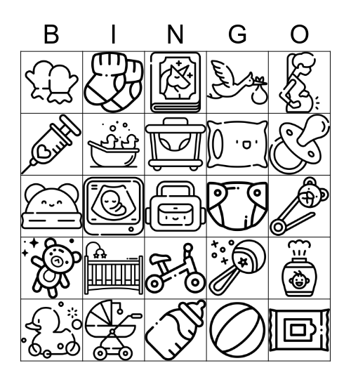 It's a baby! Bingo Card