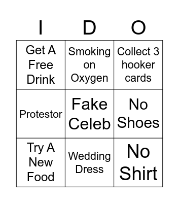 DO CREW VEGAS Bingo Card