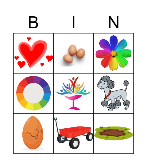 Easter Bingo Card