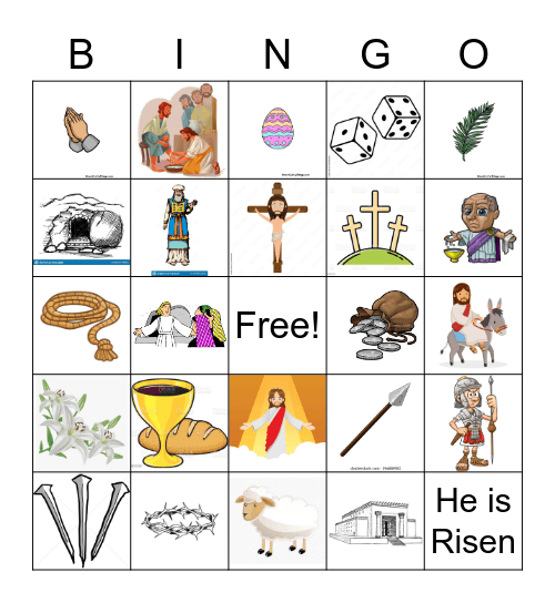 Easter Bingo Card