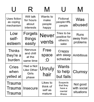 Do you kin Utsukurou? Bingo Card