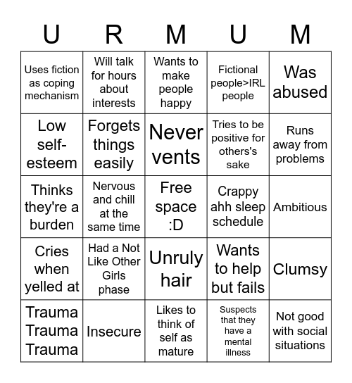 Do you kin Utsukurou? Bingo Card