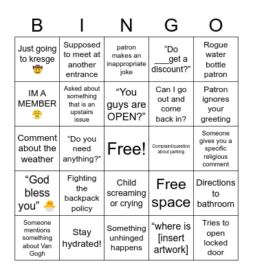 DIA Easter Bingo Card