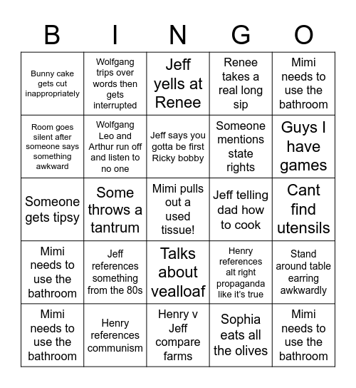 EASTER BINGO Card