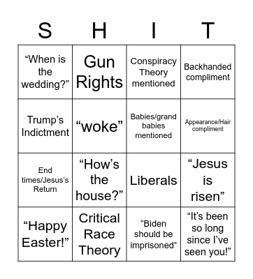 Easter Bingo Card