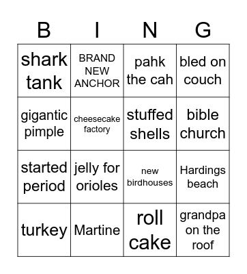 Easter with the Tamers Bingo Card