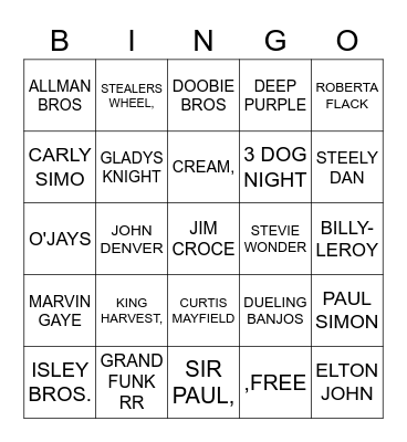 REWIND 50- FLYNN LAW Bingo Card