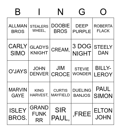 REWIND 50- FLYNN LAW Bingo Card