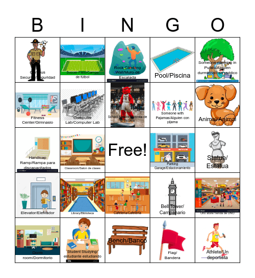 UNO TOUR! Bingo Card