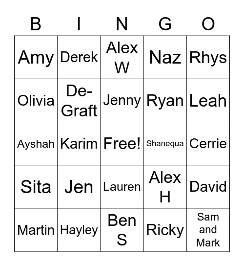 01Mon815 - Alex Bingo Card