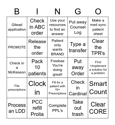 Community 16500 Bingo Card