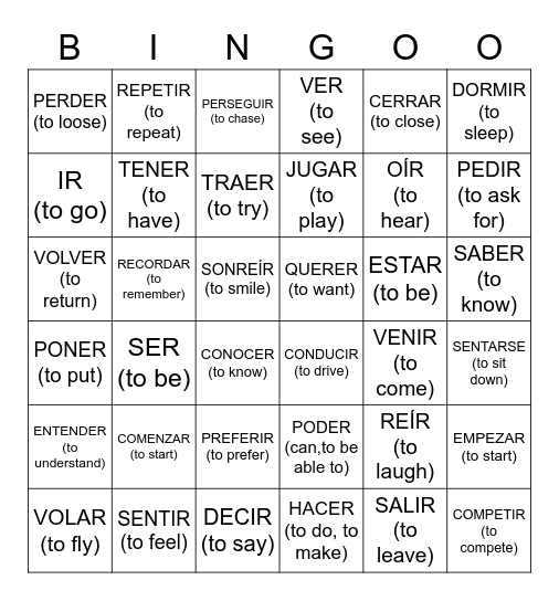 irregular-spanish-verbs-bingo-card