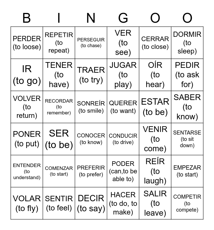 irregular-spanish-verbs-bingo-card